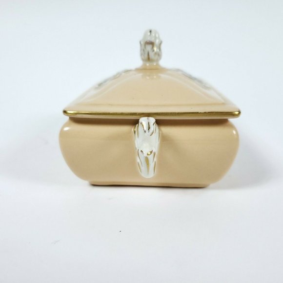 Vintage St Regis Porcelain Trinket Covered Dish - Picture 3 of 12